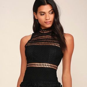 Lulu’s Black Lace Dress